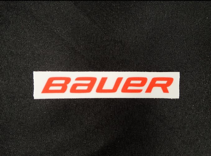 Bauer Pro Stock Decal Sticker for front logo of helmet Red