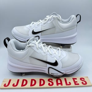 Nike Force Zoom Trout 9 Metal Baseball Cleats White FB2907-102 Mens Sz 9  New