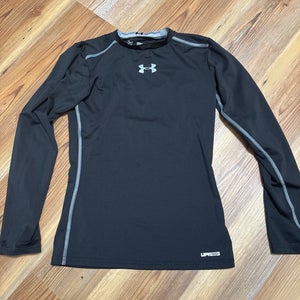 Black Medium Kids Unisex Under Armour Long Sleeve (New)