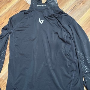 Black Large Adult Unisex Bauer Neckguard Shirt (Used)