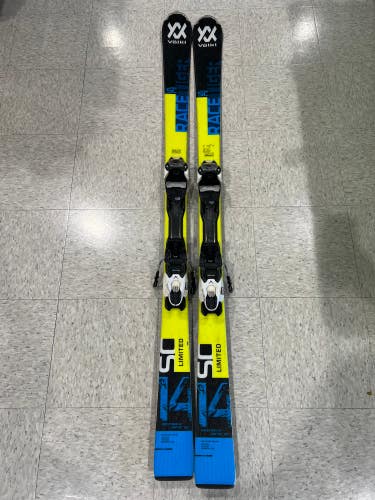 Volkl Racetiger SC 163 cm Skis With Bindings (Used)
