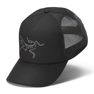 Arc'teryx Bird Trucker Cap Men's OS Black Curved-Brim Adjustable Snapback PLW267