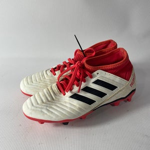 Used Adidas ADIDAS SOCCER WHITE SIZE J3.5 Junior 03.5 Cleat Soccer Outdoor Cleats 11834-S000010694