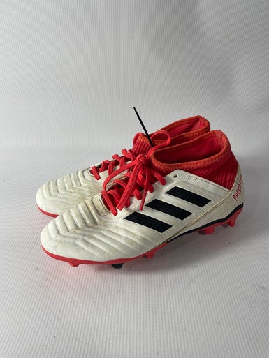 Used Adidas ADIDAS SOCCER WHITE SIZE J3.5 Junior 03.5 Cleat Soccer Outdoor Cleats 11834-S000010694
