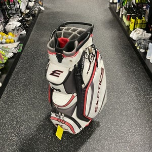 Used Exotics Xtreme Pro Mens Cart Bag White Black Red 11834-s000027069