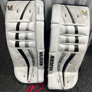 Used Vaughn Senior Shin Guards White 11" 11337-s000446088