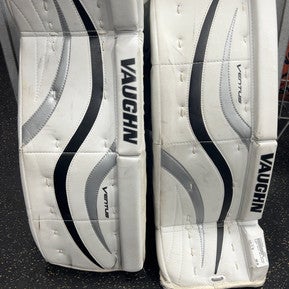 Used Vaughn Senior Shin Guards White 11" 11337-s000446089