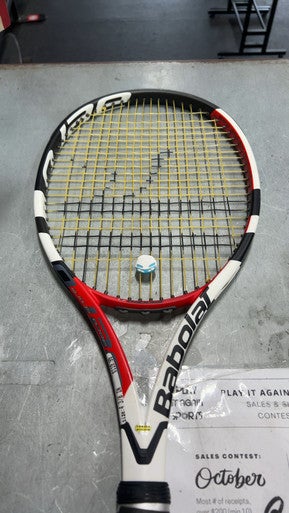 Used Babolat Aero Storm Adult Tennis Racquet Red 4 3 8" 11337-s000445875