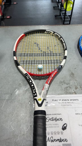 Used Babolat Aero Storm Adult Tennis Racquet Red 4 3 8" 11337-s000445875