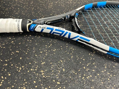 Used Babolat Pure Drive Team Adult Tennis Racquet White 4 1 4" 11337-s000446315