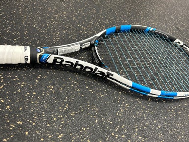 Used Babolat Pure Drive Team Adult Tennis Racquet White 4 1 4" 11337-s000446315