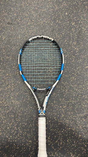 Used Babolat Pure Drive Team Adult Tennis Racquet White 4 1 4" 11337-s000446315