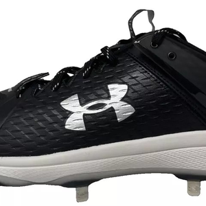 Under Armour UA Mens Size 16 Black Yard Low MT Baseball Cleats Black 3025592-001