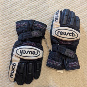 Black Large Adult Unisex Reusch Gloves (Used)
