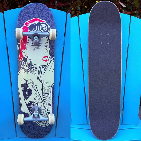 BlackOut Skateboards “AlwaysGirl” PinUp Girl Complete Skateboard 8.25” x 32.25”