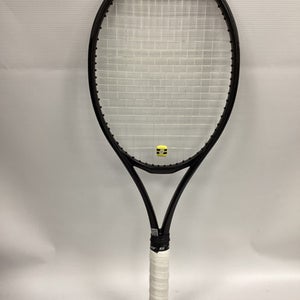 Used Babolat Blackraquet.com Adult Tennis Racquet Black 4 5 8" 11851-s000025495