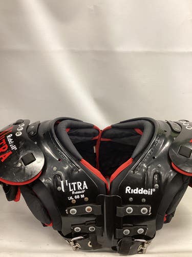 Used Riddell Riddell Ultra Fb Shoulder Pads Black Md 11851-s000024302