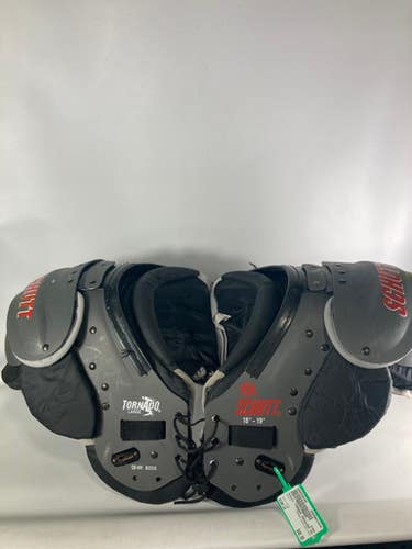 Used Schutt TORNADO SHOULDER PADS FB Shoulder Pads Grey LG 11834-S000026389