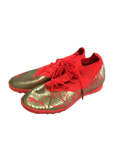Used Puma Future Neymar Junior 5 Soccer Turf Shoes Pink/Orange 11692-S000130726