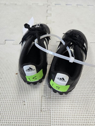 Used Adidas Soccer Indoor Shoes Black Junior 01.5 11617-S000314654