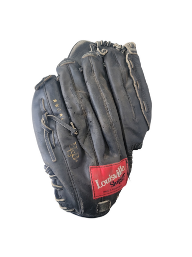 Used Louisville Slugger COWHIDE PALM BB/SB Glove RH Throw Black 11" 11708-S000175524