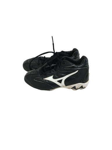 Used Mizuno 9 Spike Franchise Mid BB/SB Cleats Black Junior 2.5 11692-S000126479