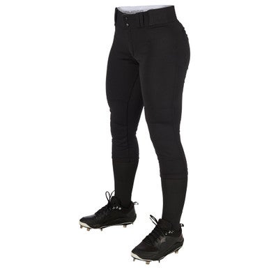 New Champro Bp11 Girls Sm Black Softball Pants 11692-chpbp11ybs