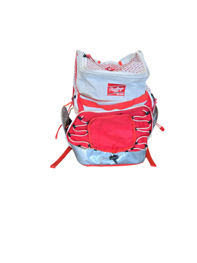 Used Rawlings BACKPACK BB/SB Player Backpack Red 11617-S000316338