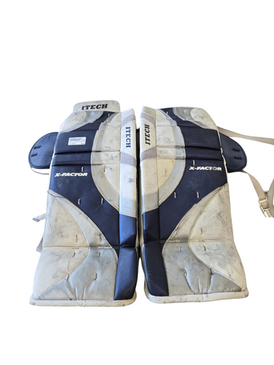 Used Itech X FACTOR Goalie Leg Pads Junior Royal Blue 30" 11617-S000316690