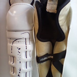 Used Bauer 10" Ice Hockey Shin Guards 11472-s000108228