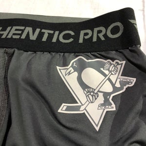 Pro Stock Pittsburgh Penguins Hockey Fanatics Authentic Pro Compression Base Layer Pants XL