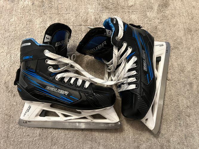 Bauer GSX Hockey Goalie Skates Size 3 (Used)
