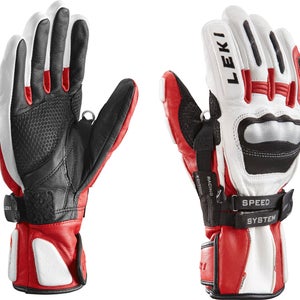 White Medium Leki World Cup Racing GS S Gloves New without tags (SY2086)