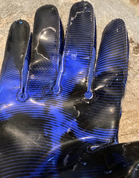 Nike blue football gloves lightly used size XL