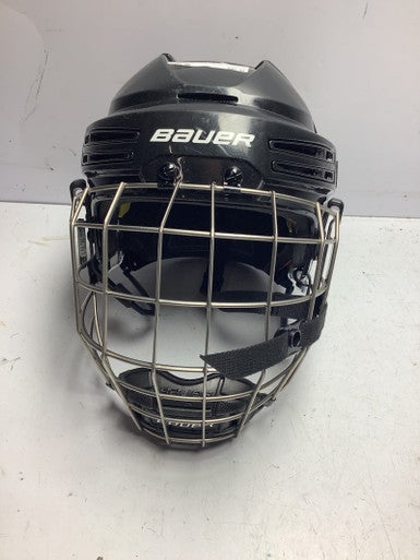 Used Bauer Re-akt 75 Helmet Cage Combo White Md 11162-c000410633