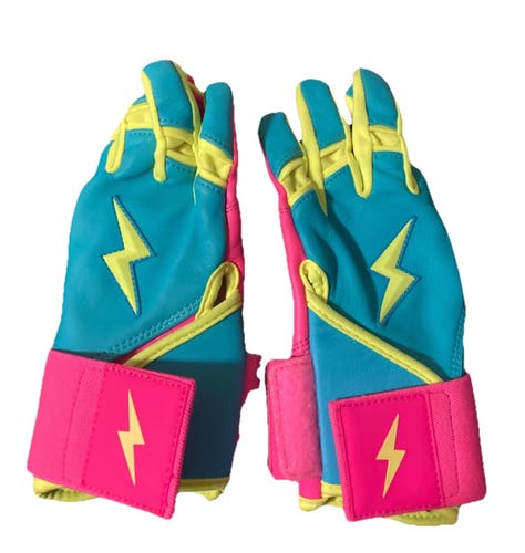 Bruce Bolt Creator Series Premium Pro Long Cuff Batting Gloves Youth Small