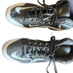 Black Men's Size M 9.5 (W 10.5) Youth Nike High Top Metal (New) NOT IN A SHOE BOX!!!