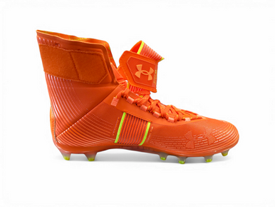 Used Under Armour Adult FB Cleats Orange Senior 9 11849-S000012111