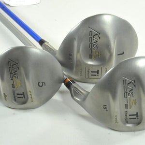 Cobra King Cobra Ti Oversize 10.5* Driver, 3 and 5 Woods Set Stiff RH # 191828