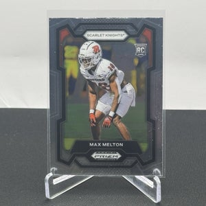Max Melton Rutgers Scarlet Knights 2024 Panini Prizm Draft Picks Base Rookie 163