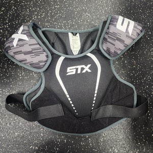 Used STX STALLION 75 Lacrosse Shoulder Pads Black LG 11849-S000025654