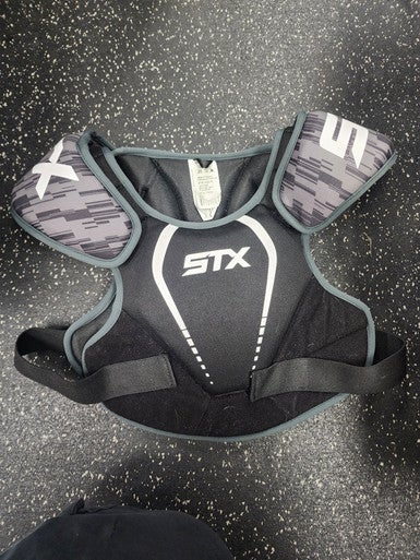 Used STX STALLION 75 Lacrosse Shoulder Pads Black LG 11849-S000025654