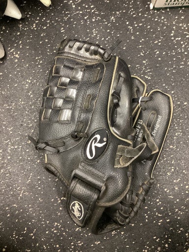 Used Rawlings PLAYER SERIES BB/SB Glove RH Throw Black 11" 11162-S000425186