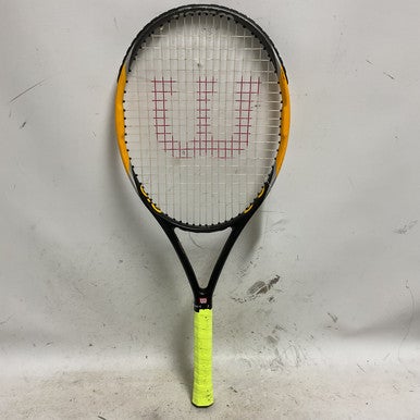 Used Wilson Hyper Hammer Adult Tennis Racquet Yellow 4 1 4" 11855-s000179170