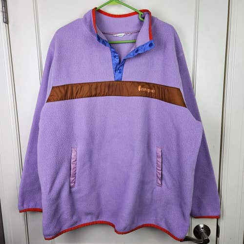 Cotopaxi Teca Fleece Pullover Jacket 1/4 Snap Women's Size: 3X Purple