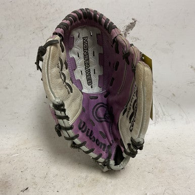 Used Wilson A0440 Ct10 Rh Throw Fastpitch Gloves Purple 10" 11855-s000175143
