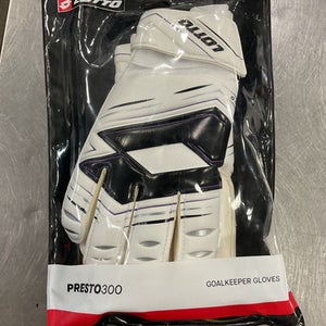 Used Lotto Presto 300 Soccer Goalie Gloves White 11 11614-s000207419