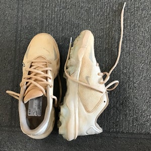 Used Nike Trout Bb Sb Cleats White Junior 04 11614-s000204230