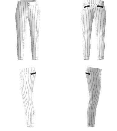 New Pin Stripe Wht Blk Wom S 11862-chpjsbp1wwp14s