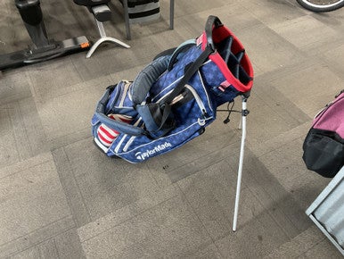 Used Taylormade Flex Tech Usa Bag Mens Stand Bag Red 11614-s000208222